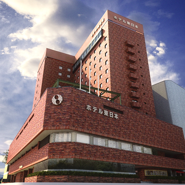 ホテル東日本 盛岡／外観パース